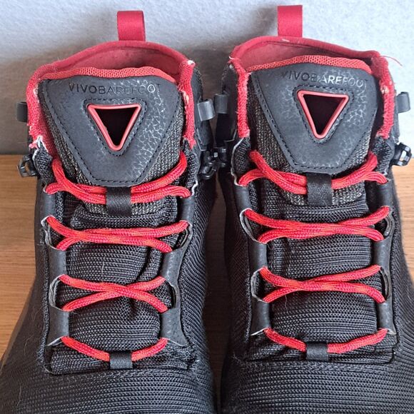Vivobarefoot Hiker Waterproof Trail Boots Mens 46 12 Black Barefoot Shoes Hiking - Picture 10 of 16